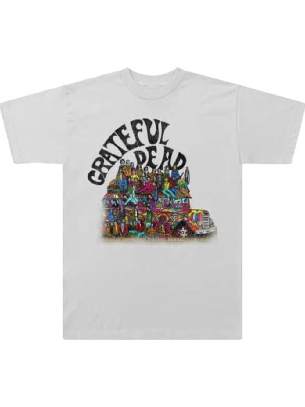 Grateful Dead Exclusive Berkeley Bus Graphic T-Shirt White Size M New